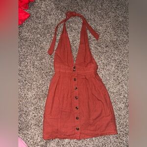 Forever 21 Terracotta Halter Dress